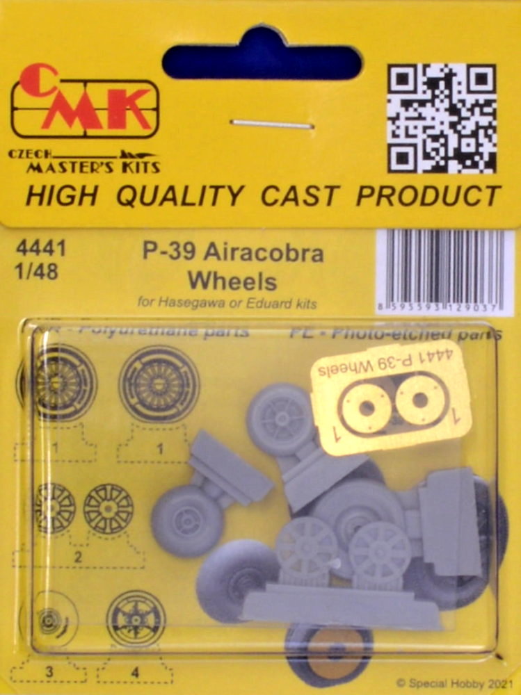 1/48 P-39 Airacobra Wheels (HAS/EDU)