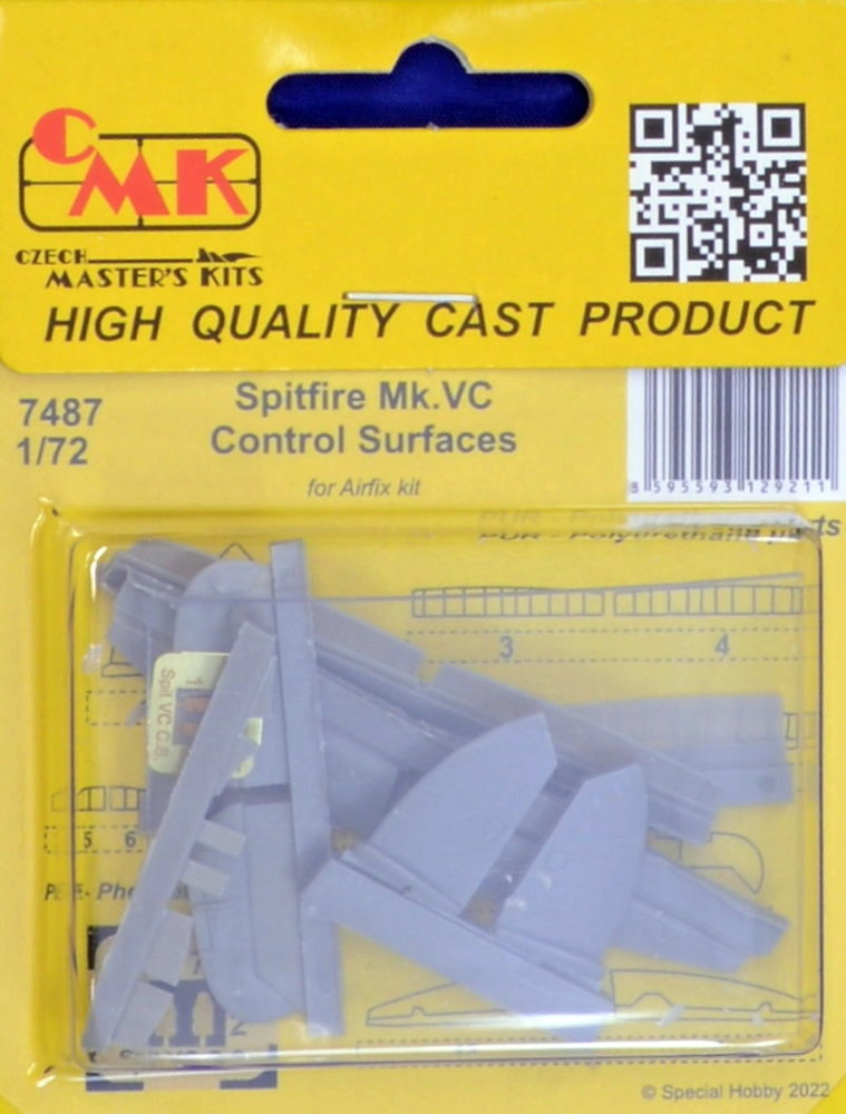 1/72 Spitifre Mk.VC Control Surfaces (AIRFIX)