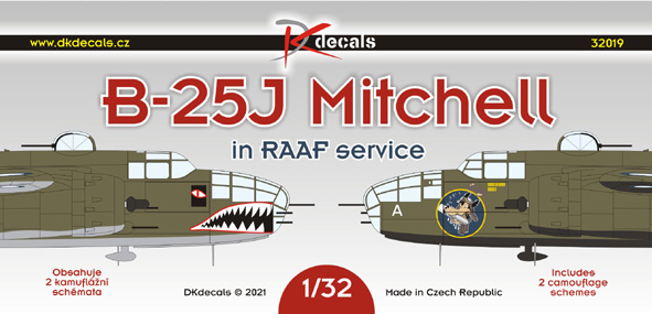 1/32 B-25J Mitchell in RAAF service (2x camo)