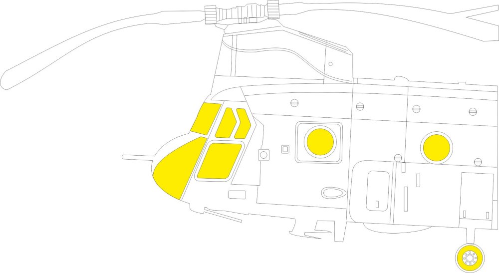 Mask 1/48 CH-47A (HOBBYB)