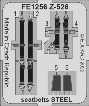 1/48 Z-526 seatbelts STEEL (EDU)