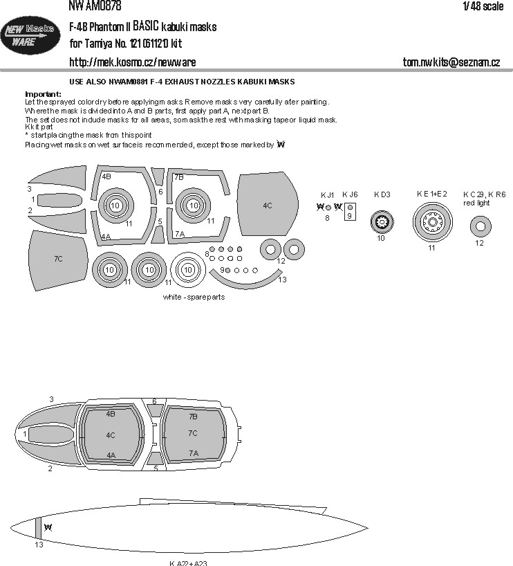 1/48 Mask F-4B Phantom II BASIC (TAM 61121)