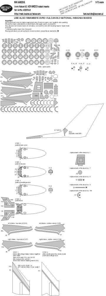 1/72 Mask Avro Vulcan B.2 ADVANCED (AIRFIX)