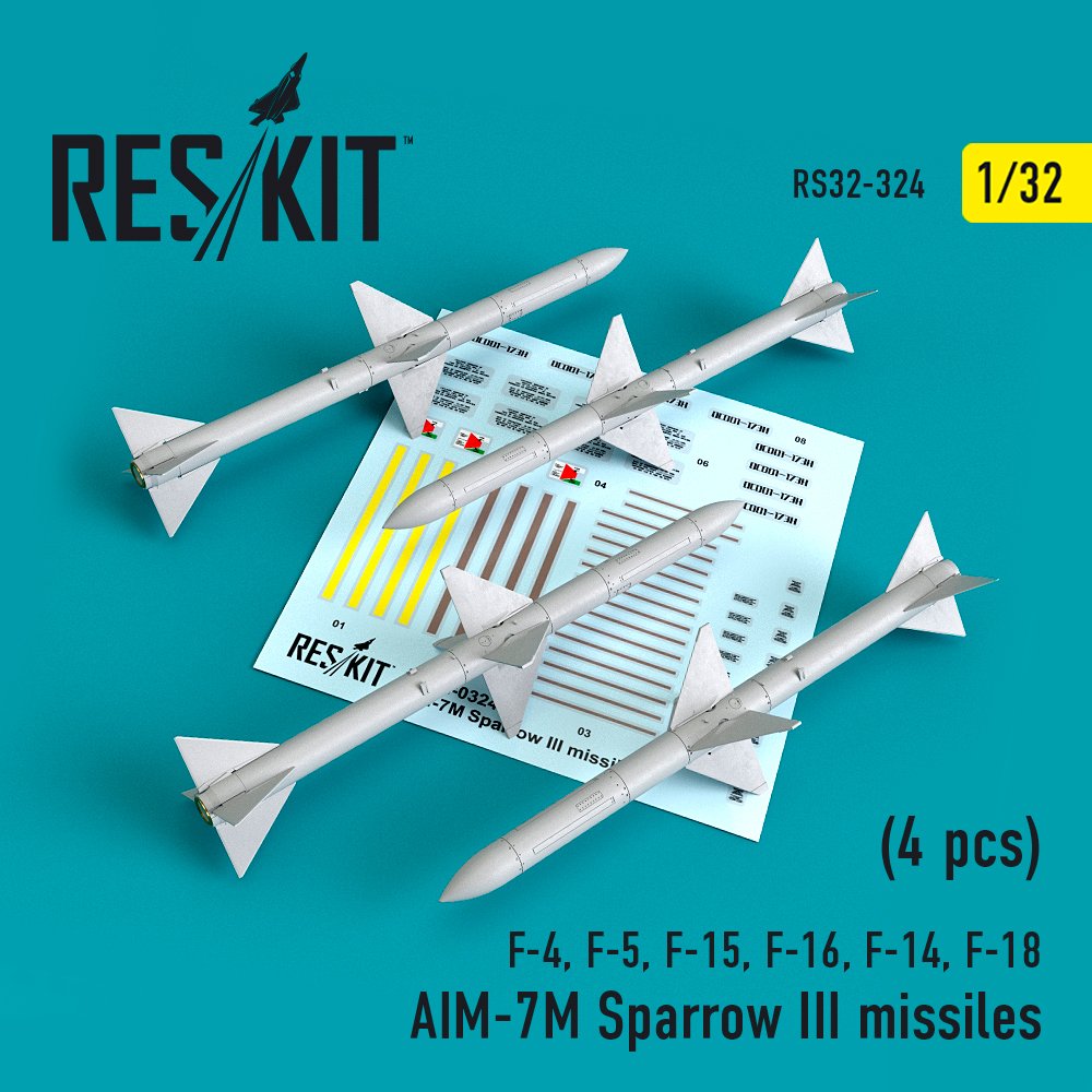 1/32 AIM-7M Sparrow III missiles (4 pcs.) 