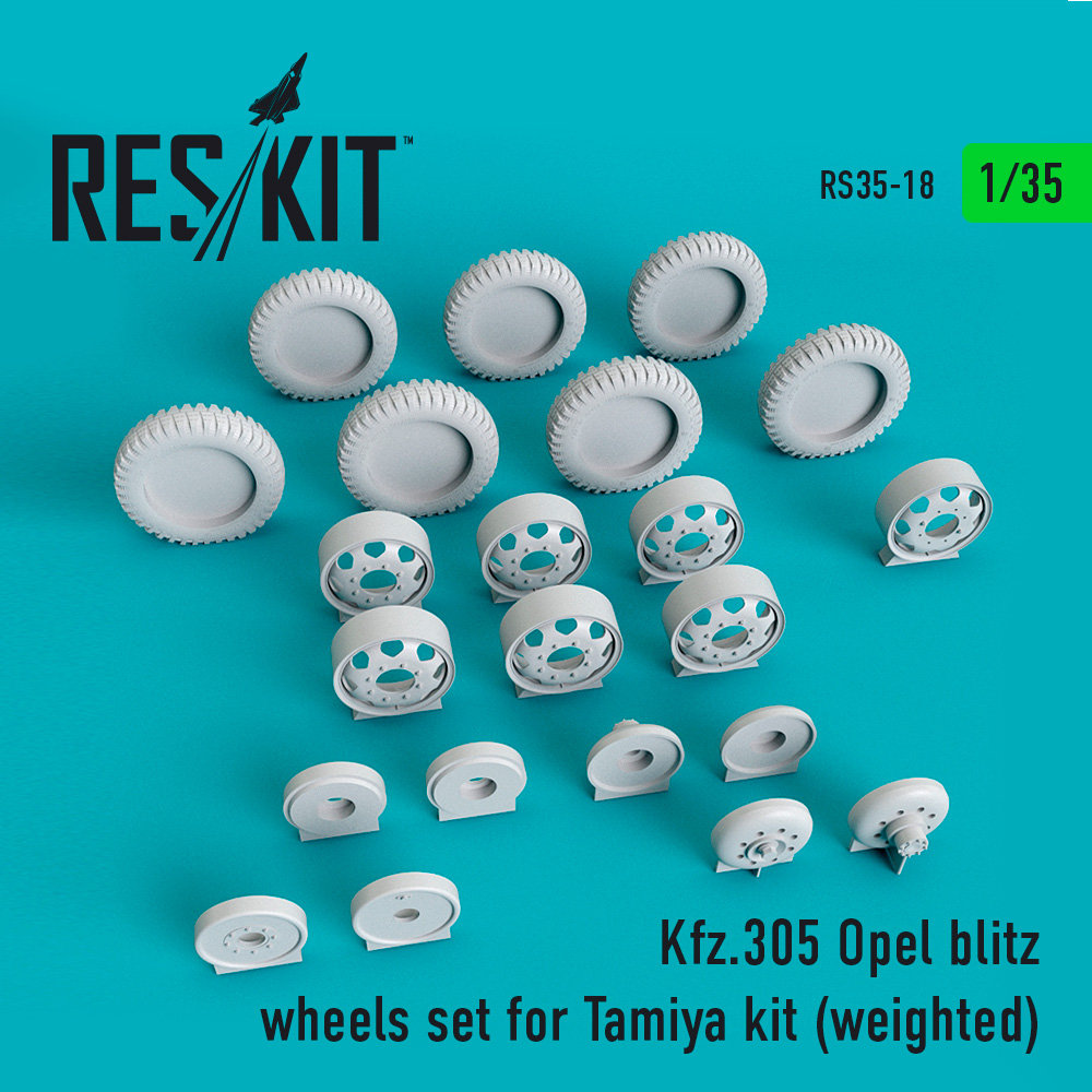 1/35 Kfz.305 Opel blitz wheels set weighted (TAM)