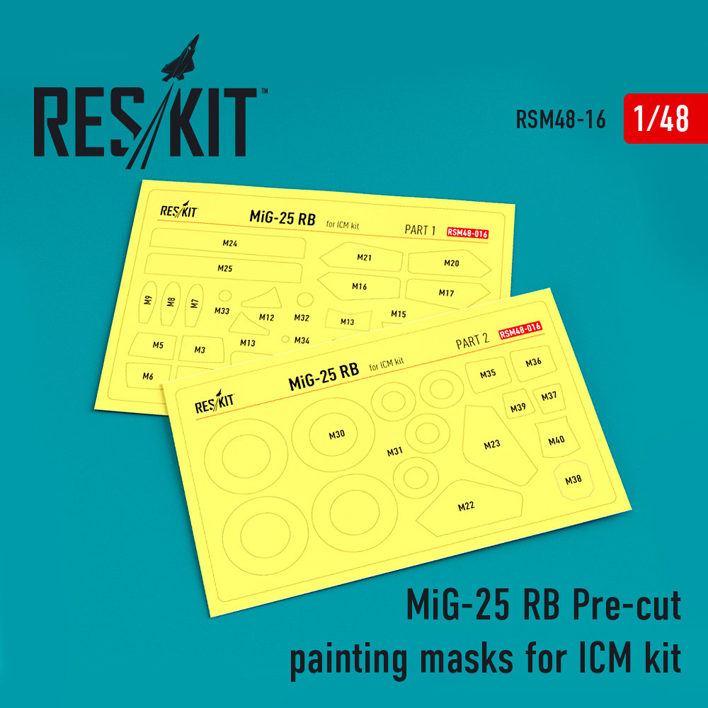 1/48 MiG-25 RB Painting Masks (ICM)