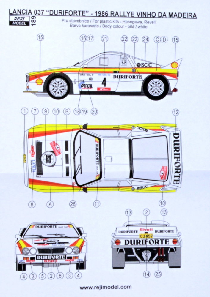 1/24 Lancia 037 Rallye Vinho Da Madeira 1986