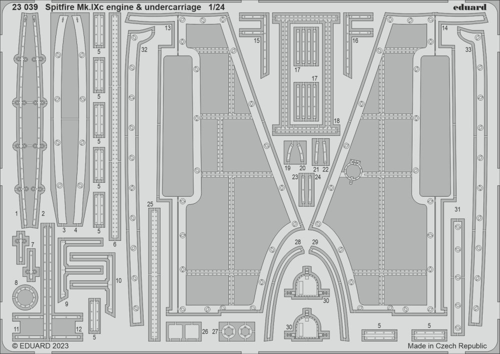 SET Spitfire Mk.IXc engine & undercarriage (AIRF)