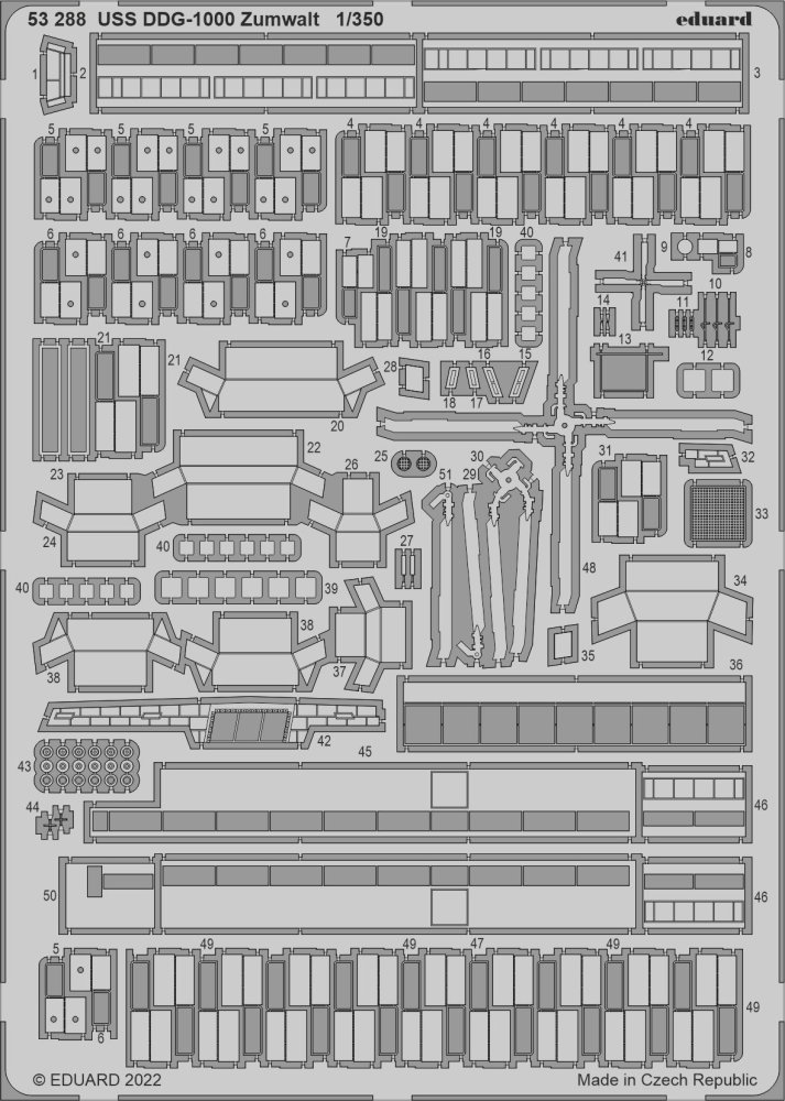 SET 1/350 USS DDG-1000 Zumwalt (SNOWMAN M./ TAKOM)