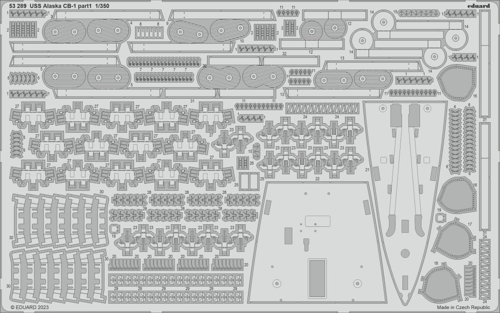 1/350 USS Alaska CB-1 part 1 (HOBBYB)