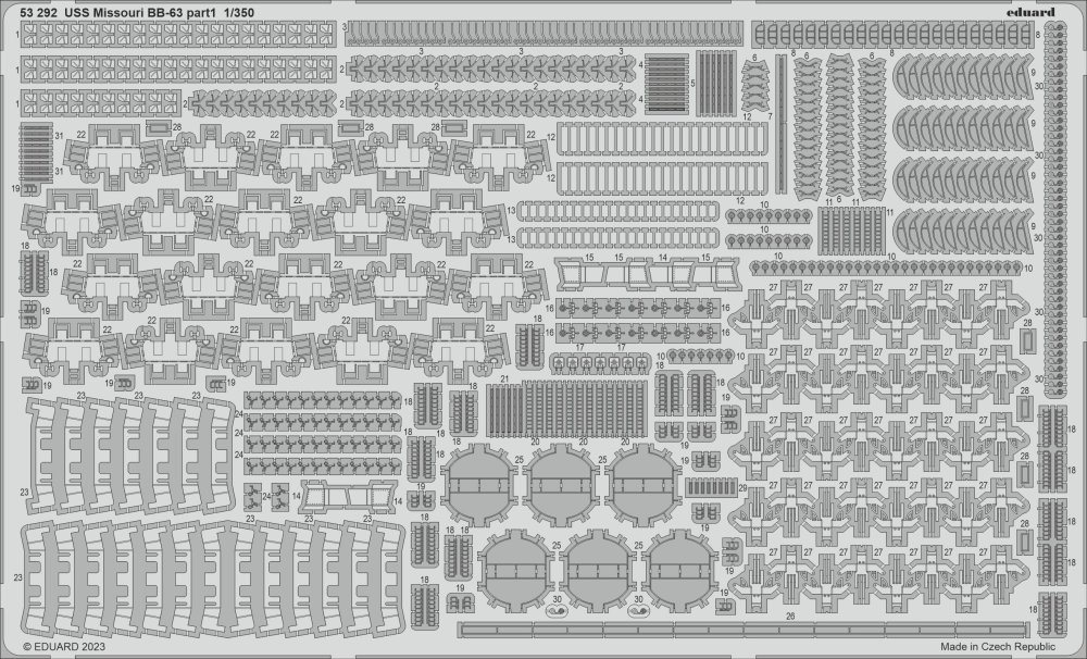 SET 1/350 USS Missouri BB-63 (HOBBYB)