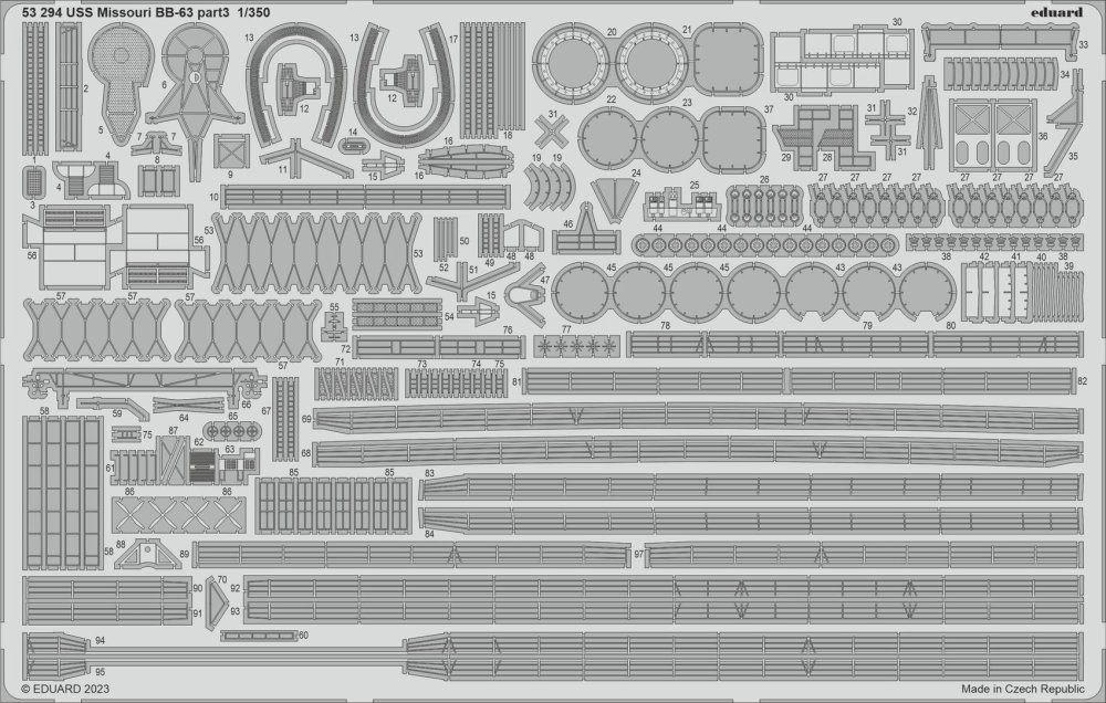 1/350 USS Missouri BB-63 part 3 (HOBBYB)