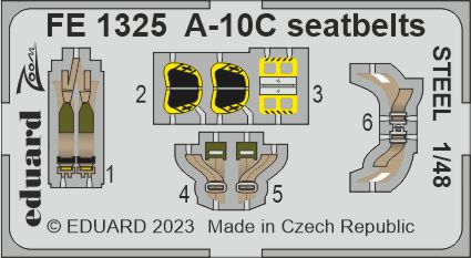 1/48 A-10C seatbelts STEEL (HOBBYB)