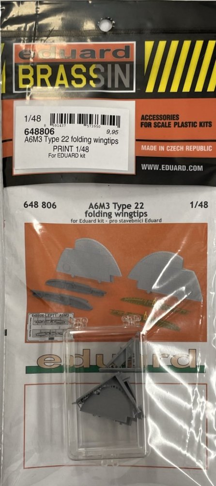 BRASSIN 1/48 A6M3 Type 22 folding wingtips PRINT