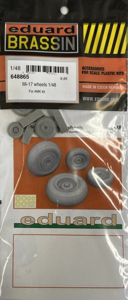 BRASSIN 1/48 Mi-17 wheels (AMK)