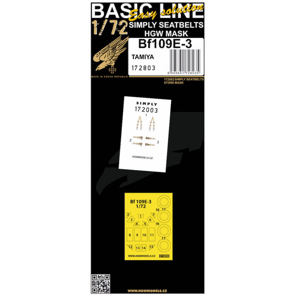 1/72 Bf 109E-3 (TAM) BASIC LINE