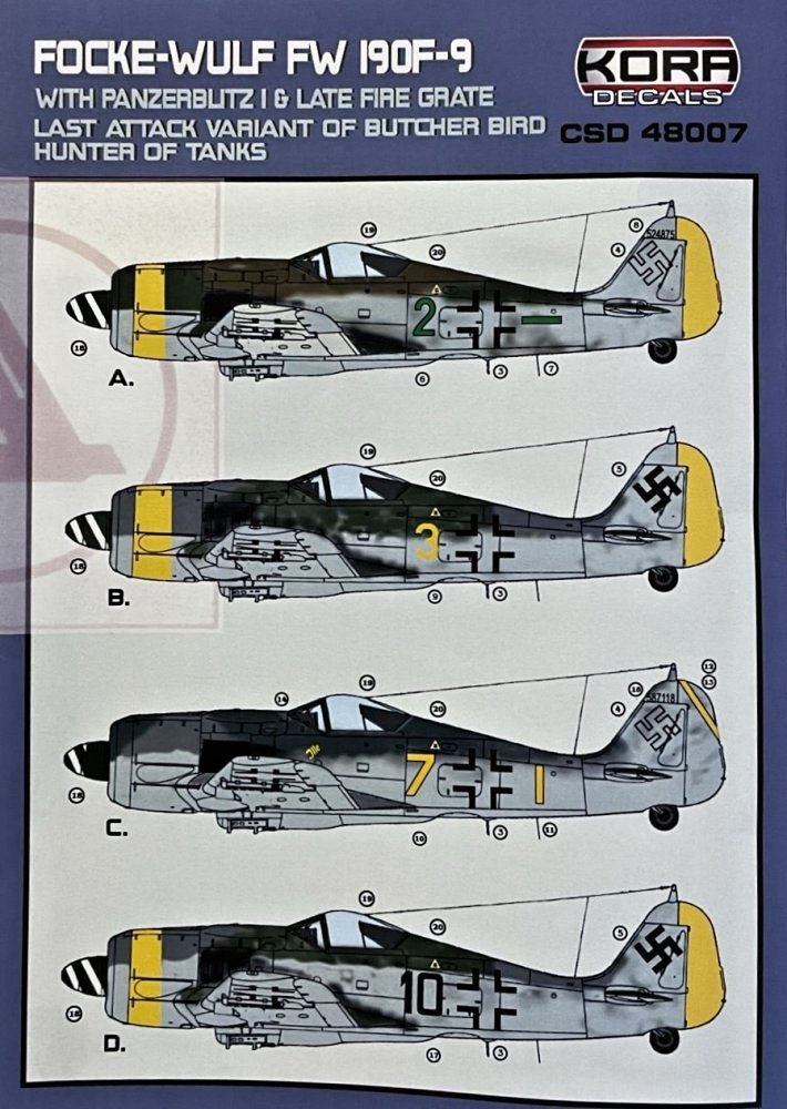 1/48 Fw 190F-9 w/ Panzerblitz I late fire grate