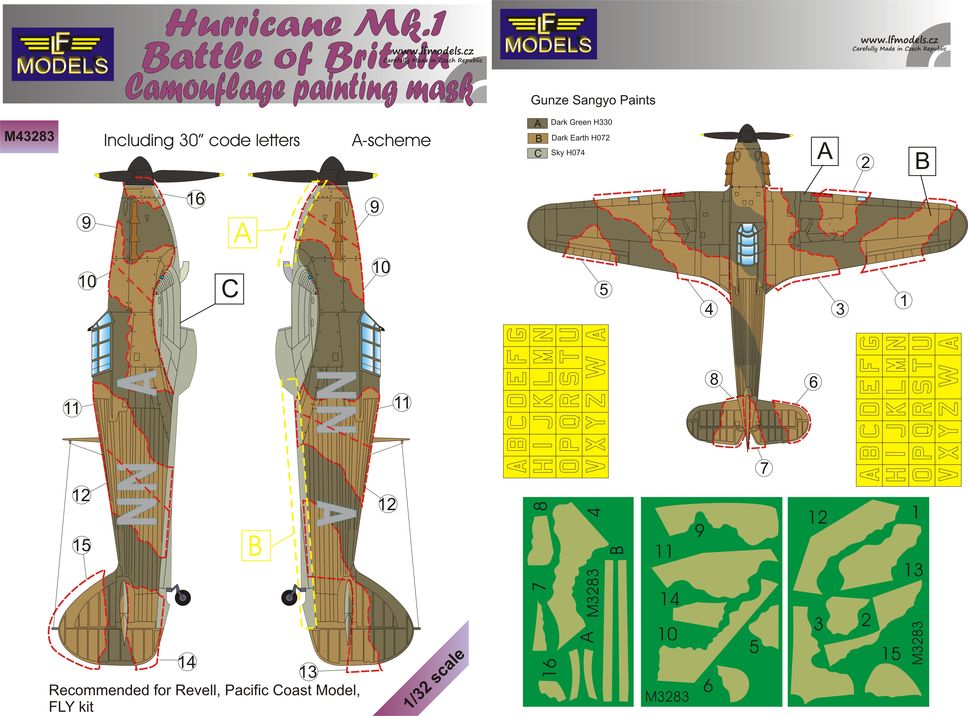 1/32 Mask Hurricane Mk.I Battle of Britain Camo A