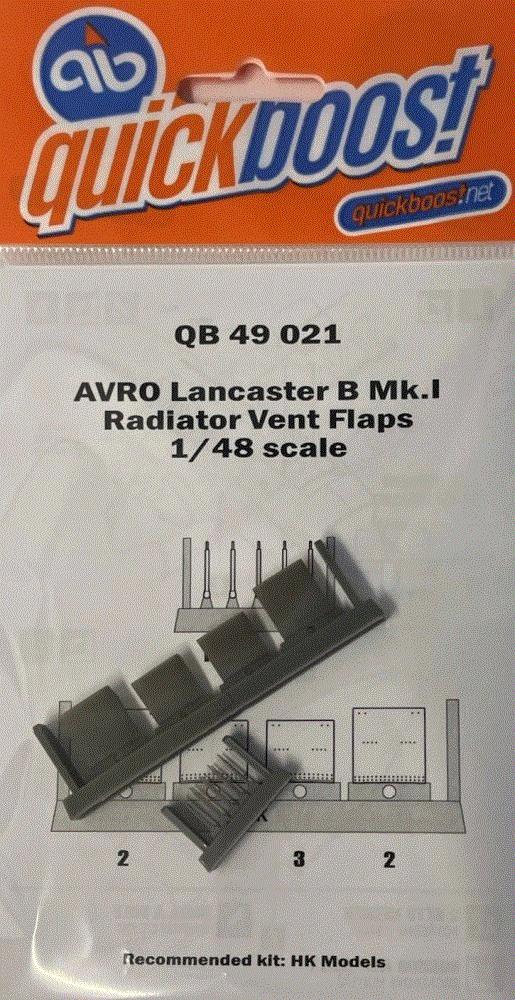 1/48 Lancaster B Mk.I radiator flaps (HK MOD.)