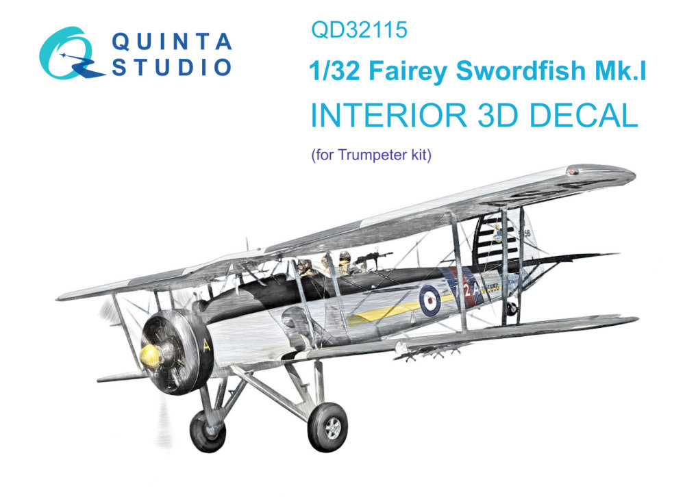 1/32 Fairey Swordfish Mk.I 3D-Printed & col.Inter.