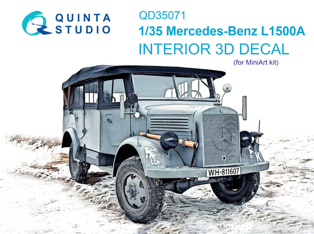 1/35 Mercedes-Benz L1500A 3D-Printed&col. Interior