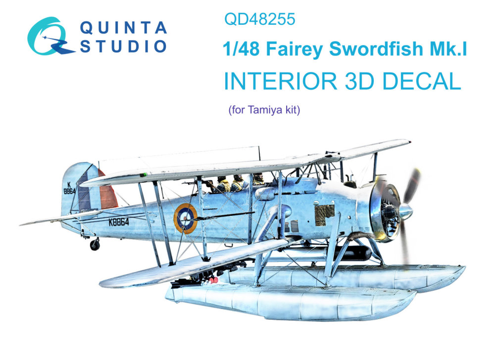 1/48 Swordfish Mk.I 3D-Printed & col.Inter. (TAM)