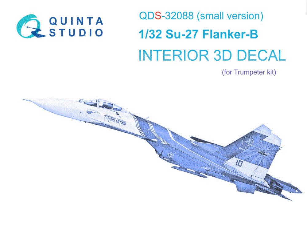 1/32 Su-27 3D-Printed & col.Interior (TRUMP) SMALL