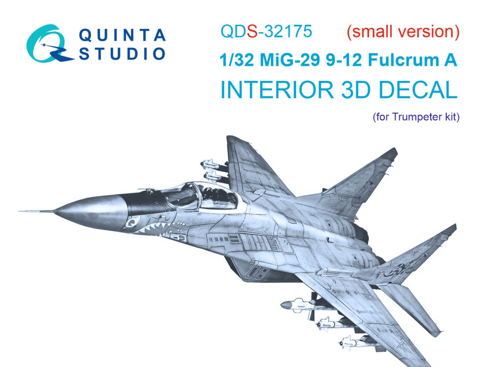 1/32 MiG-29 9-12 Fulcrum A 3D-Printed&col. Inter.