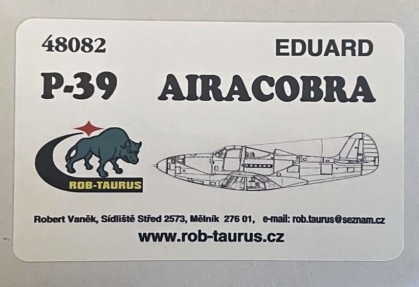 1/48 Vacu Canopy P-39 Airacobra - 2 pcs. (EDU)