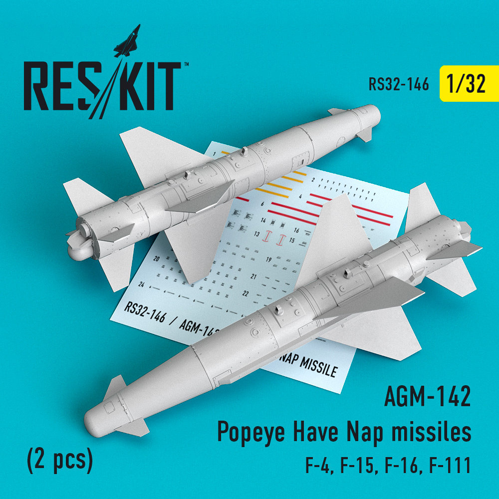 1/32 AGM-142 Popeye Have Nap missiles (2 pcs.)