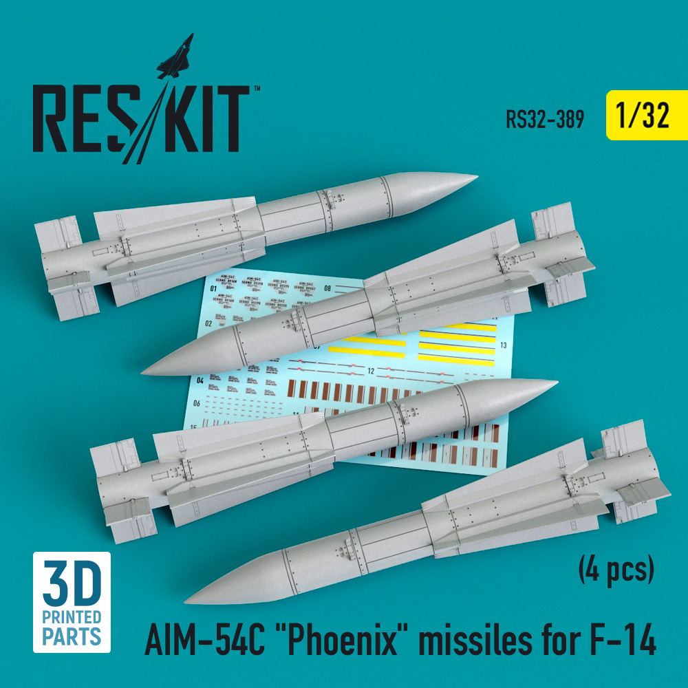 1/32 AIM-54C 'Phoenix' missiles for F-14 (4pcs.)