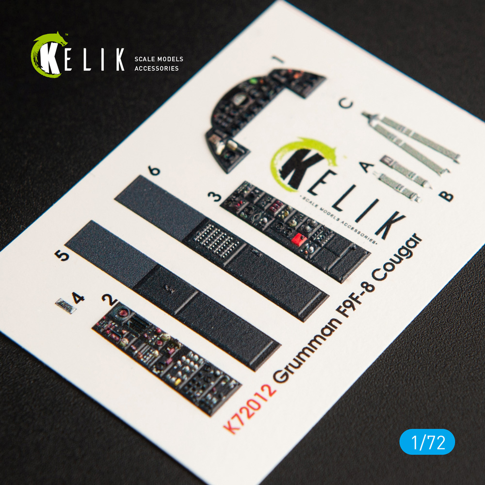 1/72 F9F-8 Cougar interior 3D decals (HAS) 