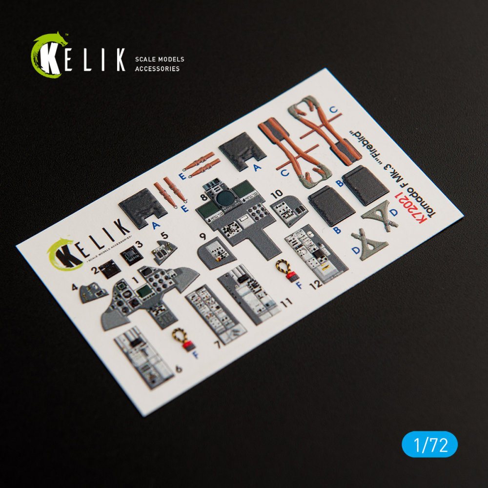 1/72 Tornado F Mk.3 'Firebird' - Interior 3D Decal