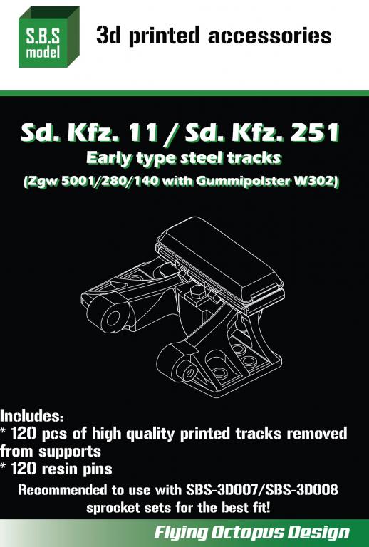 1/35 Sd.Kfz.251 Early Pattern tracks (3D)