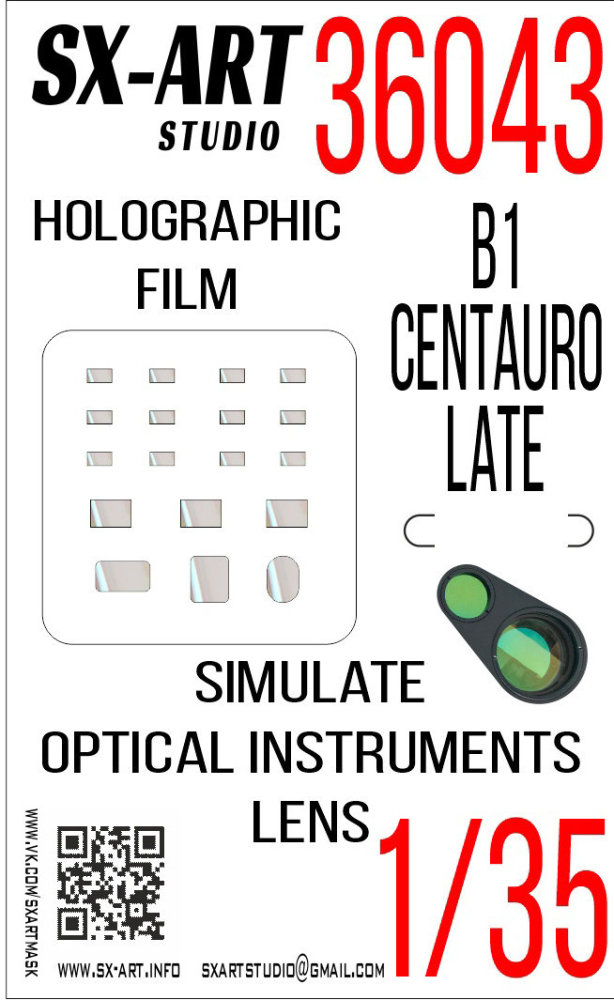 1/35 Holographic film B1 Centauro late 3 series