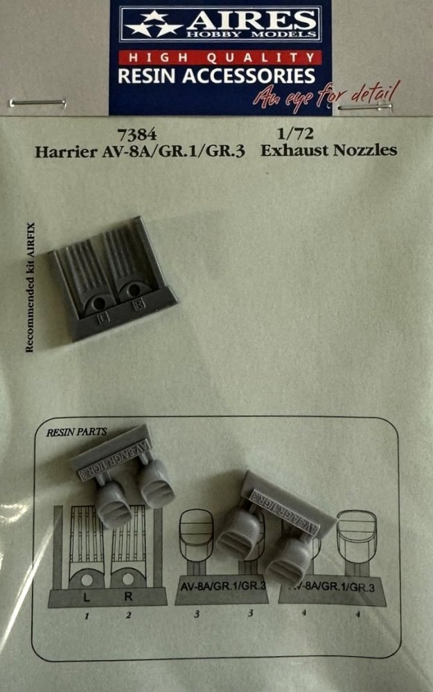 1/72 Harrier AV-8A/GR.1/GR.3 exh.nozzles (AIRF)