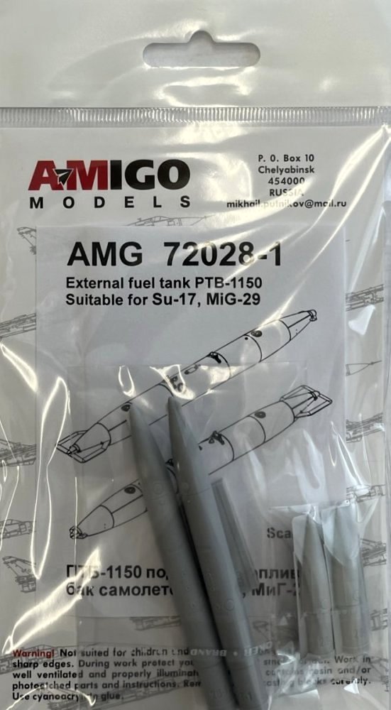 1/72 Su-17M, Su-25BM external fuel tank PTB-1150