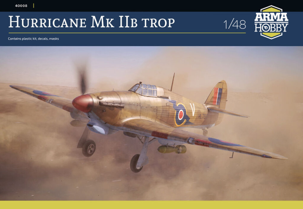 1/48 Hurricane Mk IIb trop (3x camo)