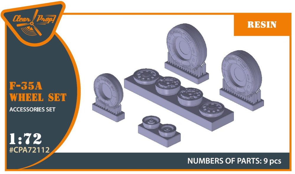 1/72 F-35A - wheel set