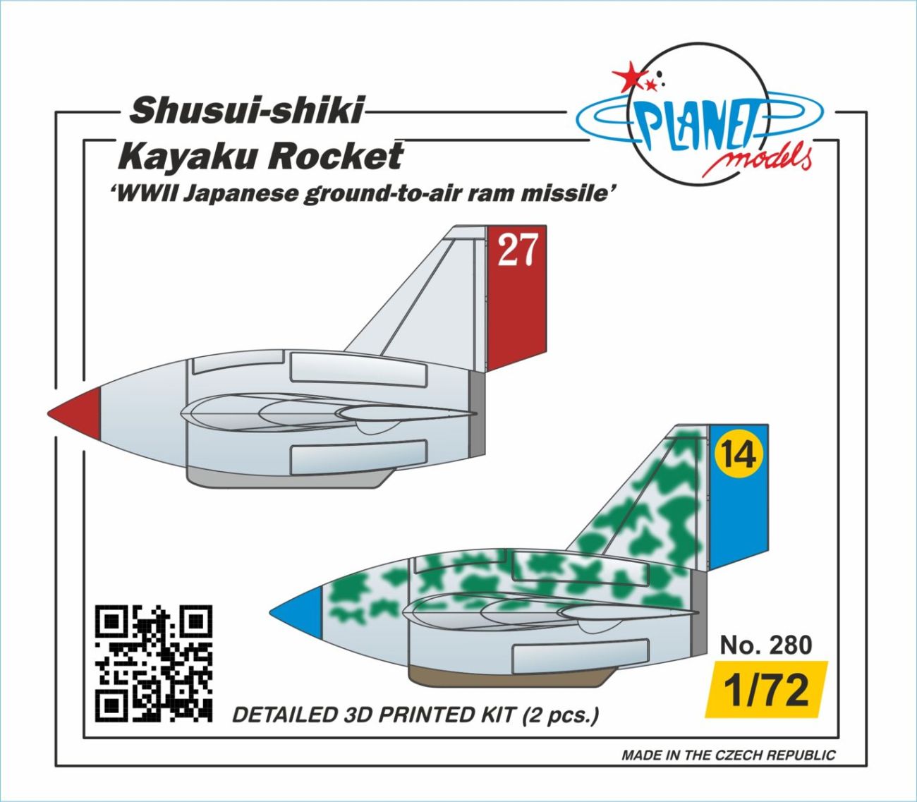 1/72 Shusui-shiki Kayaku Rocket WWII (2 pcs.)