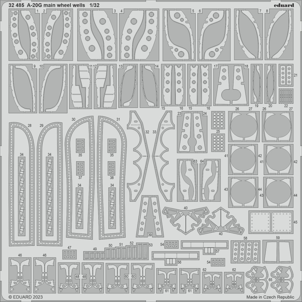 SET A-20G main wheel wells (HKM)