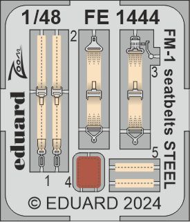 1/48 FM-1 seatbelts STEEL  (TAM)