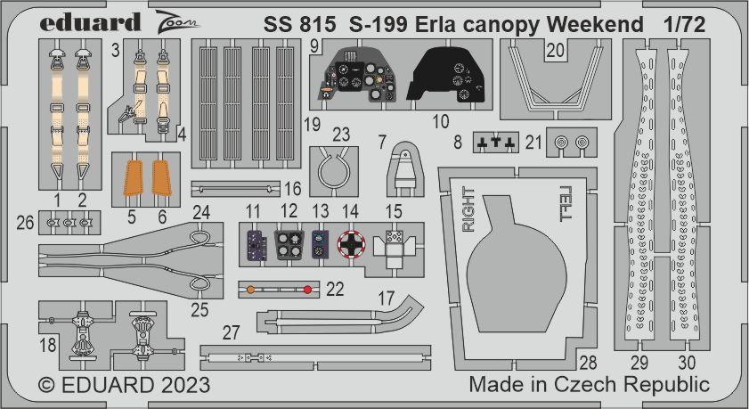 1/72 S-199 Erla canopy Weekend (EDU)