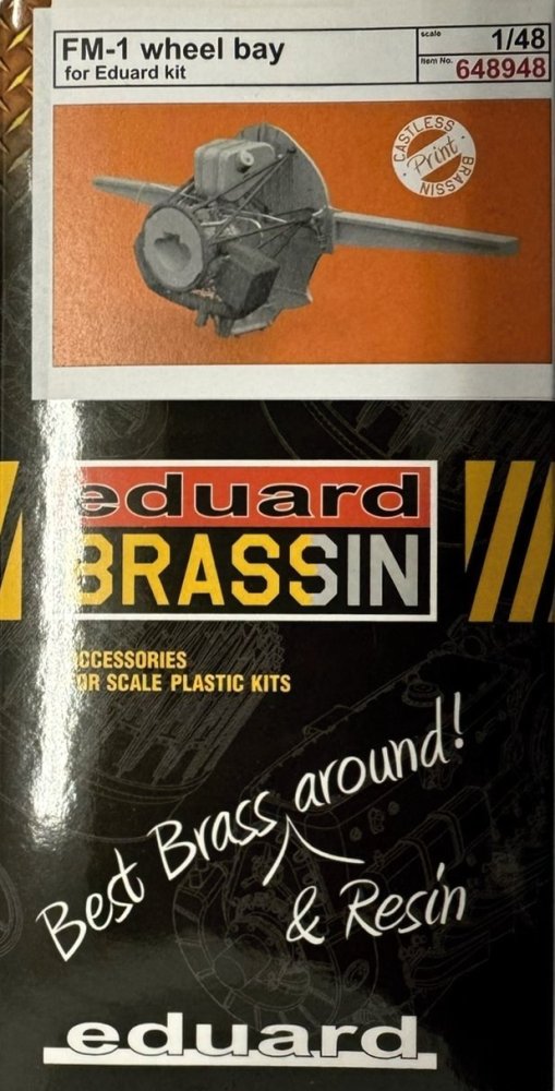 BRASSIN 1/48 FM-1 wheel bay PRINT (EDU)