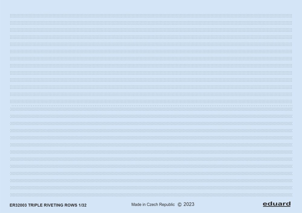 1/32 Triple riveting rows