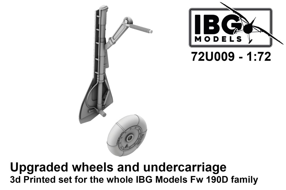 1/72 Upgraded Wheels and Undercarriage for Fw 190D
