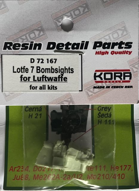 1/72 Lotfe 7 Bombsights for Luftwaffe