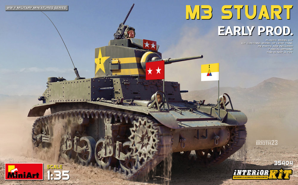 1/35 M3 Stuart Early Production w/ Interior Kit