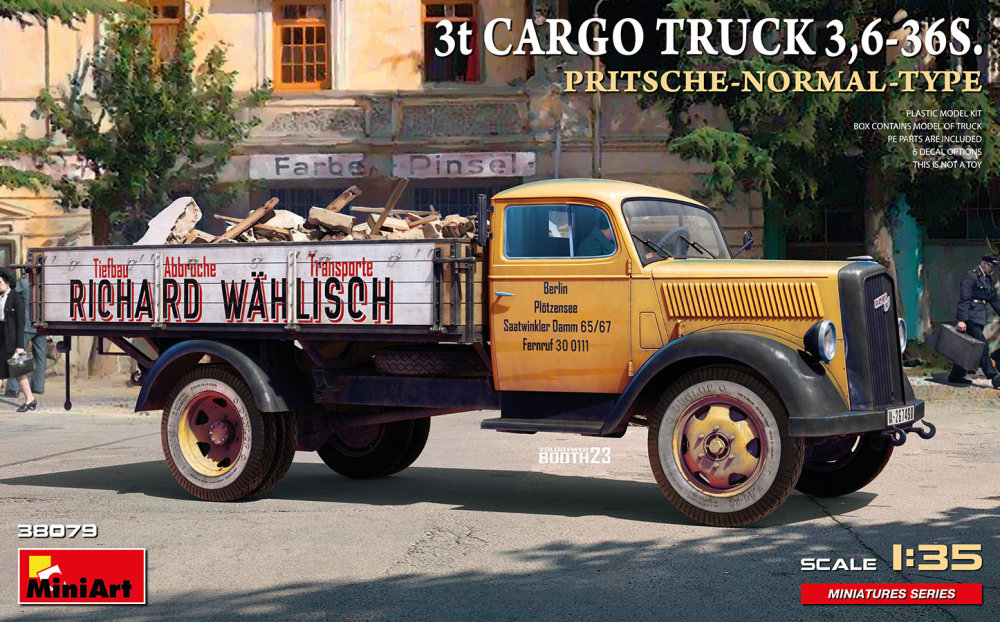 1/35 3t Cargo Truck 3,6-36S Pritsche Normal Type