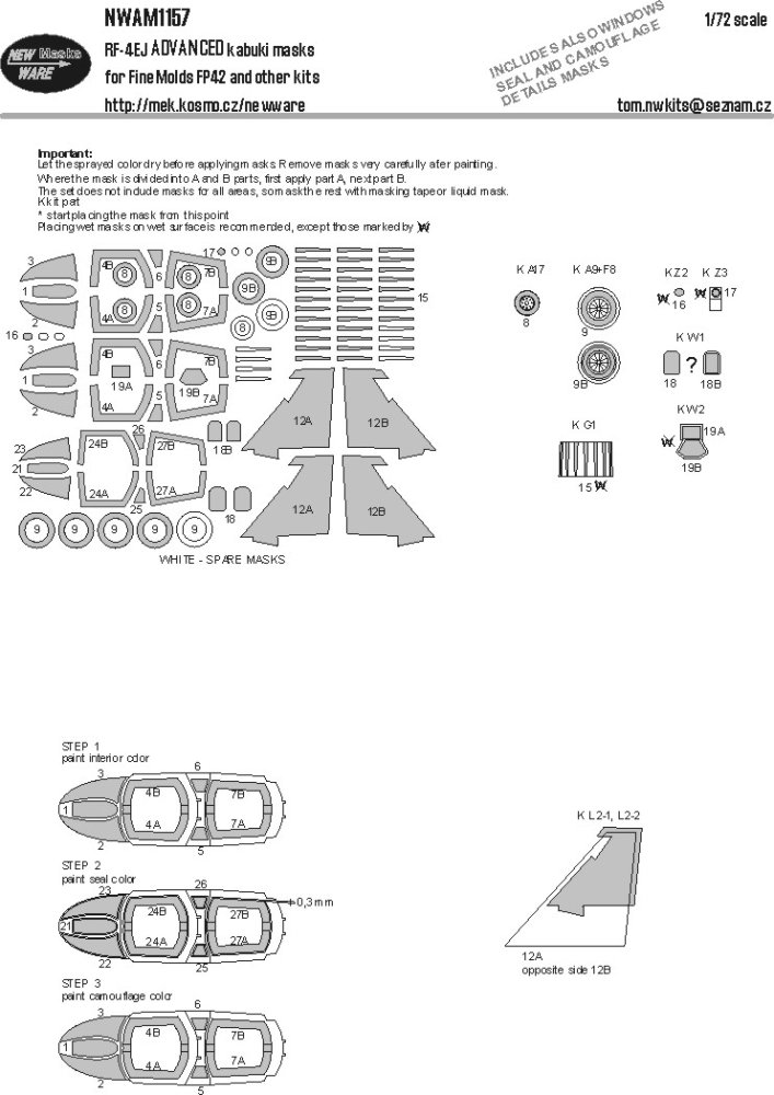 1/72 Mask RF-4EJ ADVANCED (FINEM)